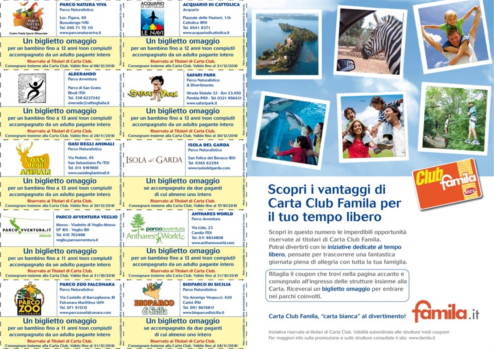 Interno magazine e pagina coupon - Familia Interno magazine e pagina coupon - Familia
